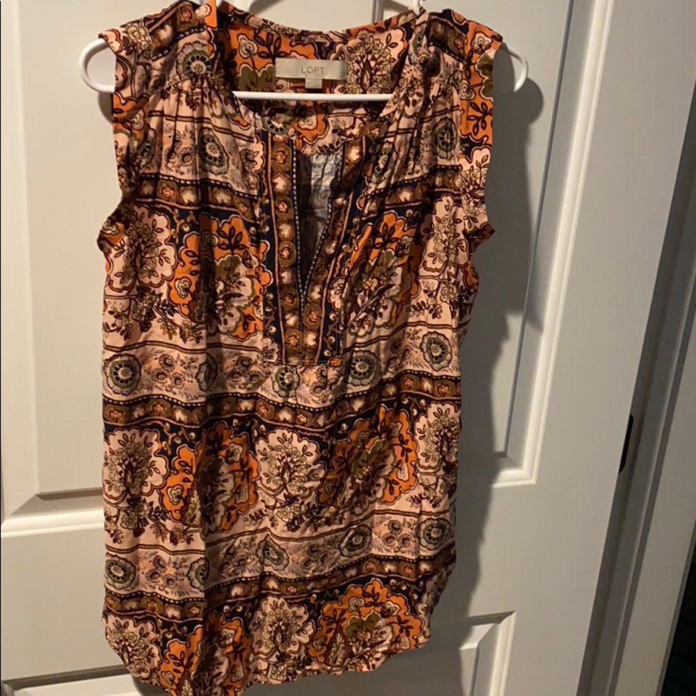 LOFT blouse - sleeveless - XS